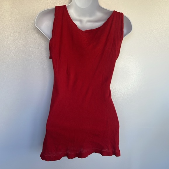 Womens Jockey Red Scoop Neck Sleeveless Tank Top size medium womens tanktop - Picture 4 of 14